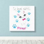 Toile Emballée Cute Premium (12"×12 Taille standar (Insitu (Plancher de Bois))