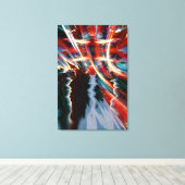 Toile emballée d'art de tempête abstrait (Insitu (Plancher de Bois))