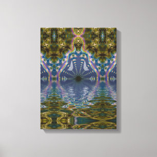 Toile emballée de méditation de yoga de chakra fra