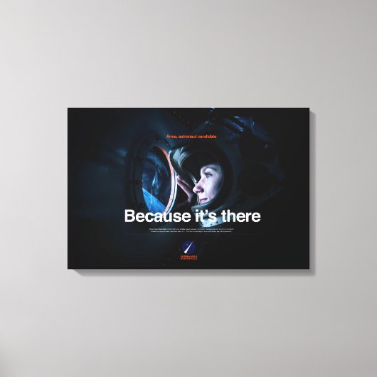 Toile Emballée Premium Parce qu'elle est là (Recto)