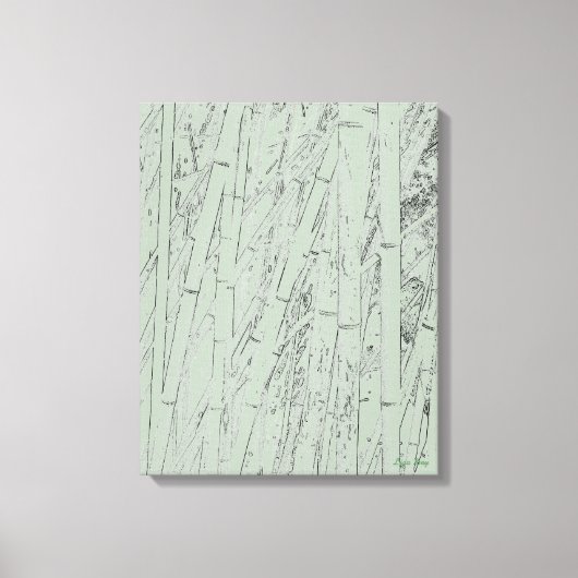 Toile Emballée 'Zen Bamboo I' (Recto)