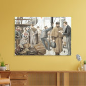 Toile Embarquement à Tilbury, de 'P & O Pencillings (Insitu(Salon))