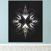 Toile Emblème Akcenought sur noir par Xzendor7 (Insitu (Plancher de Bois))