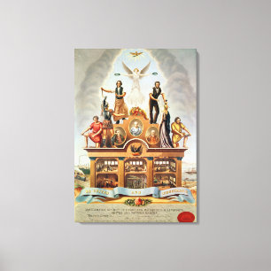Toile Emblème commercial de la société amalgamée