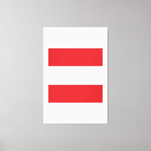Toile Emblème d'Austria Flag