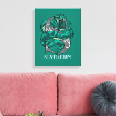 Toile Emblème hachuré SLYTHERIN™ (Insitu(Salon))