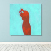 Toile Embracement de couple (Insitu (Plancher de Bois))