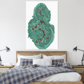 Toile Emerald Blossoms (Insitu(Chambre))