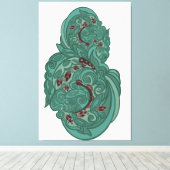 Toile Emerald Blossoms (Insitu (Plancher de Bois))