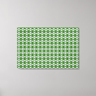 Toile Emerald Diamond Gemstone Art Green