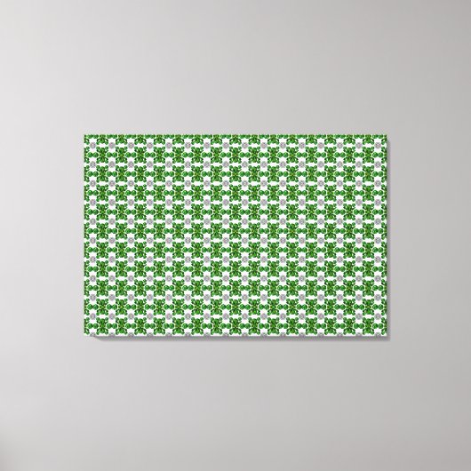 Toile Emerald Diamond Gemstone Art Green (Recto)