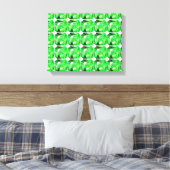 Toile Emerald, vert vif (Insitu(Chambre))