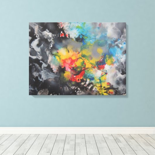 Toile Émergence de couleur (Insitu (Plancher de Bois))