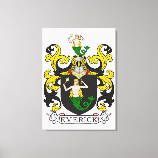 Toile Emerick Family Crest (allemand) (Recto)