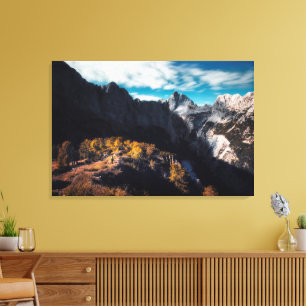 Toile Émerveillé par les montagnes