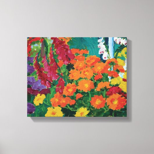 Toile Emil Nolde - Poster d'Art du Jardin des Fleurs (Recto)