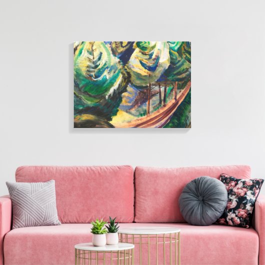 Toile Emily Carr Path Among Pines Paysage canadien (Insitu(Salon))