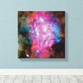 Toile Emission de lagune Nebula Interstellar Cloud Photo (Insitu (Plancher de Bois))