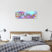 Toile EMMA Cute Girl's Name Abstrait Print (Insitu(Chambre))