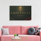 Toile EMMANUEL | Matthieu 1:23 Chrétien (Insitu(Salon))
