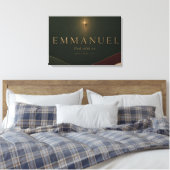 Toile EMMANUEL | Matthieu 1:23 Chrétien (Insitu(Chambre))