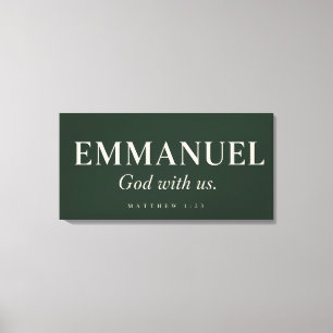 Toile EMMANUEL Matthieu 1:23 Noël