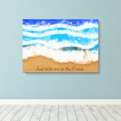 Toile Emmenez-moi dans l'océan, Poster Art (Insitu (Plancher de Bois))