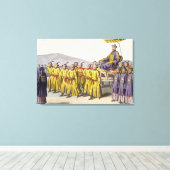 Toile Empereur Ch'ien Lung porté à Triumph, plaque 18 f (Insitu (Plancher de Bois))