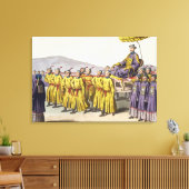 Toile Empereur Ch'ien Lung porté à Triumph, plaque 18 f (Insitu(Salon))