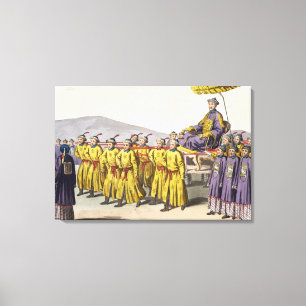 Toile Empereur Ch'ien Lung porté à Triumph, plaque 18 f