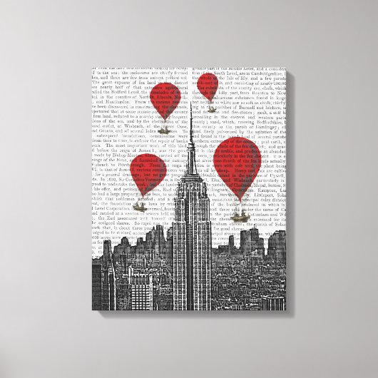 Toile Empire State Building et Red Hot Air Ballots (Recto)