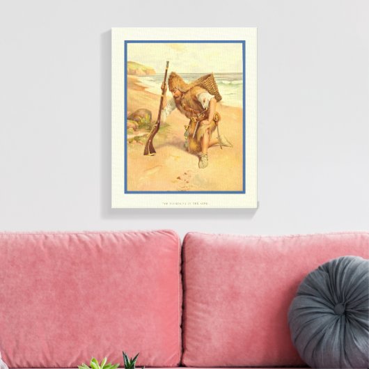 Toile Empreinte dans le sable 2 (Insitu(Salon))