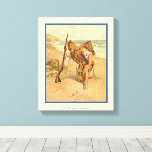 Toile Empreinte dans le sable 2 (Insitu (Plancher de Bois))