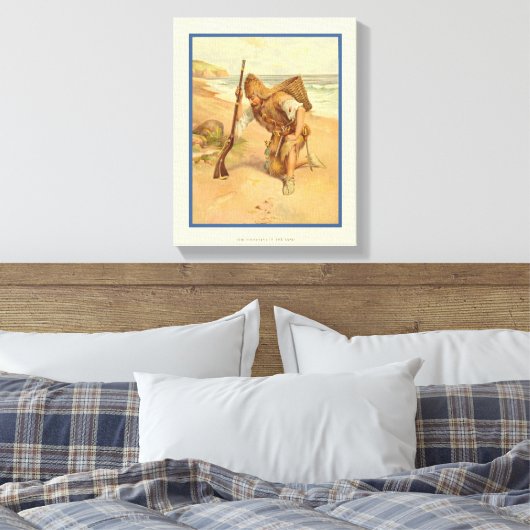 Toile Empreinte dans le sable 2 (Insitu(Chambre))