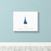 Toile Empreinte d'empreintes digitales Peacock Tail Mari (Insitu (Plancher de Bois))