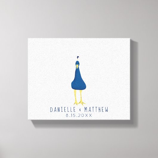 Toile Empreinte d'empreintes digitales Peacock Tail Mari (Recto)