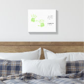 Toile Empreinte personnalisée à partir d'un enfant avec  (Insitu(Chambre))