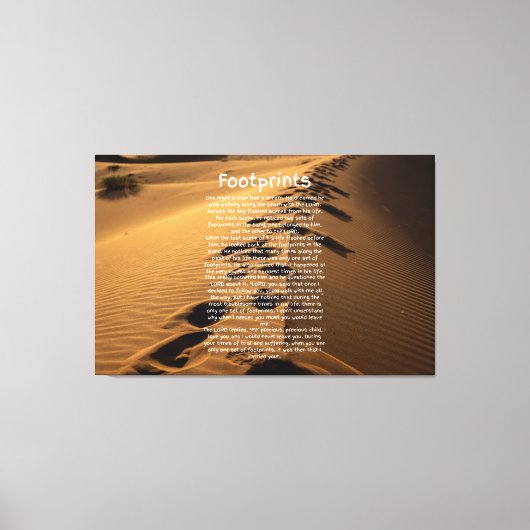 Toile Empreinte Prière Art Basé Sur La Foi (Recto)