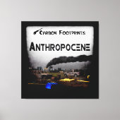Toile Empreintes Carbone - Anthropocène (Recto)