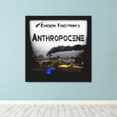 Toile Empreintes Carbone - Anthropocène (Insitu (Plancher de Bois))