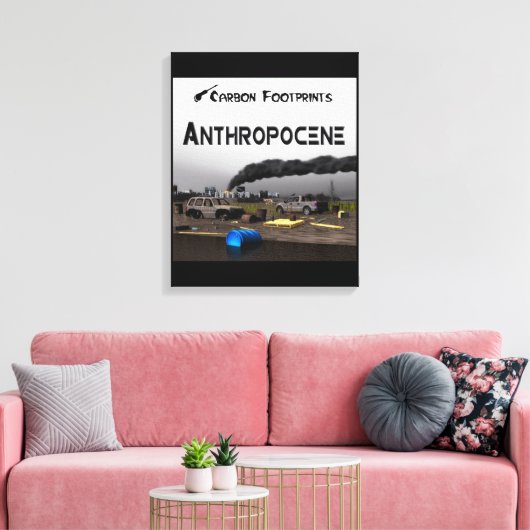 Toile Empreintes Carbone - Anthropocène (Insitu(Salon))