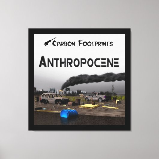 Toile Empreintes Carbone - Anthropocène (Recto)