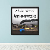 Toile Empreintes Carbone - Anthropocène (Insitu (Plancher de Bois))