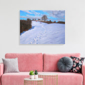 Toile Empreintes dans la neige 2009 (Insitu(Salon))