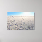 Toile Empreintes dans le désert (Recto)