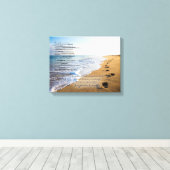 Toile Empreintes dans le poème de sable 14x11 (Insitu (Plancher de Bois))