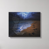 Toile Empreintes dans le poème de sable 14x11 (orage) (Recto)