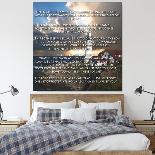 Toile Empreintes dans le sable (Insitu(Chambre))