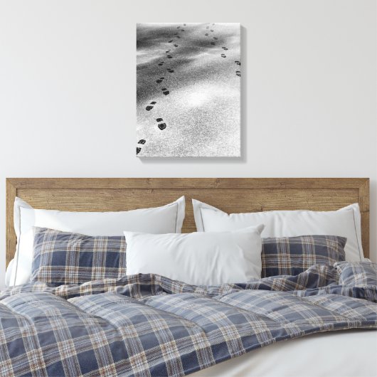Toile Empreintes de neige (Insitu(Chambre))