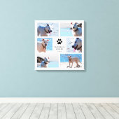 Toile Empreintes de pattes - Collage photo de chien (Insitu (Plancher de Bois))